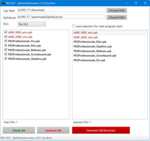 dpfilelist